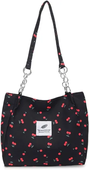 Large Capacity Shoulder Bag for Women Chain Underarm Bags Casual Handbag Top Handle Bag for Work Travel Shopping School