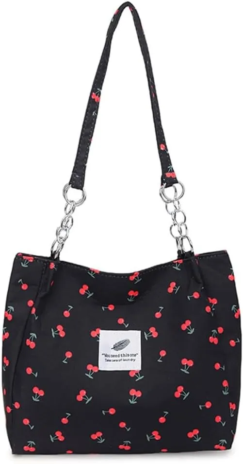 Large Capacity Shoulder Bag for Women Chain Underarm Bags Casual Handbag Top Handle Bag for Work Travel Shopping School