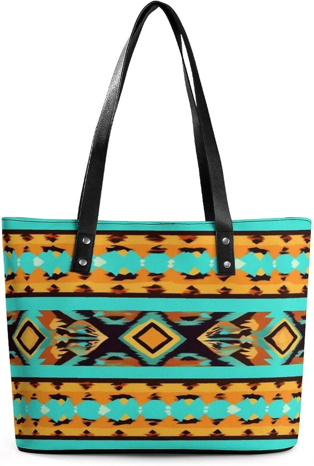 Large Leather Tote Bag Travel Work Daily Essentials Handbag For Women Men