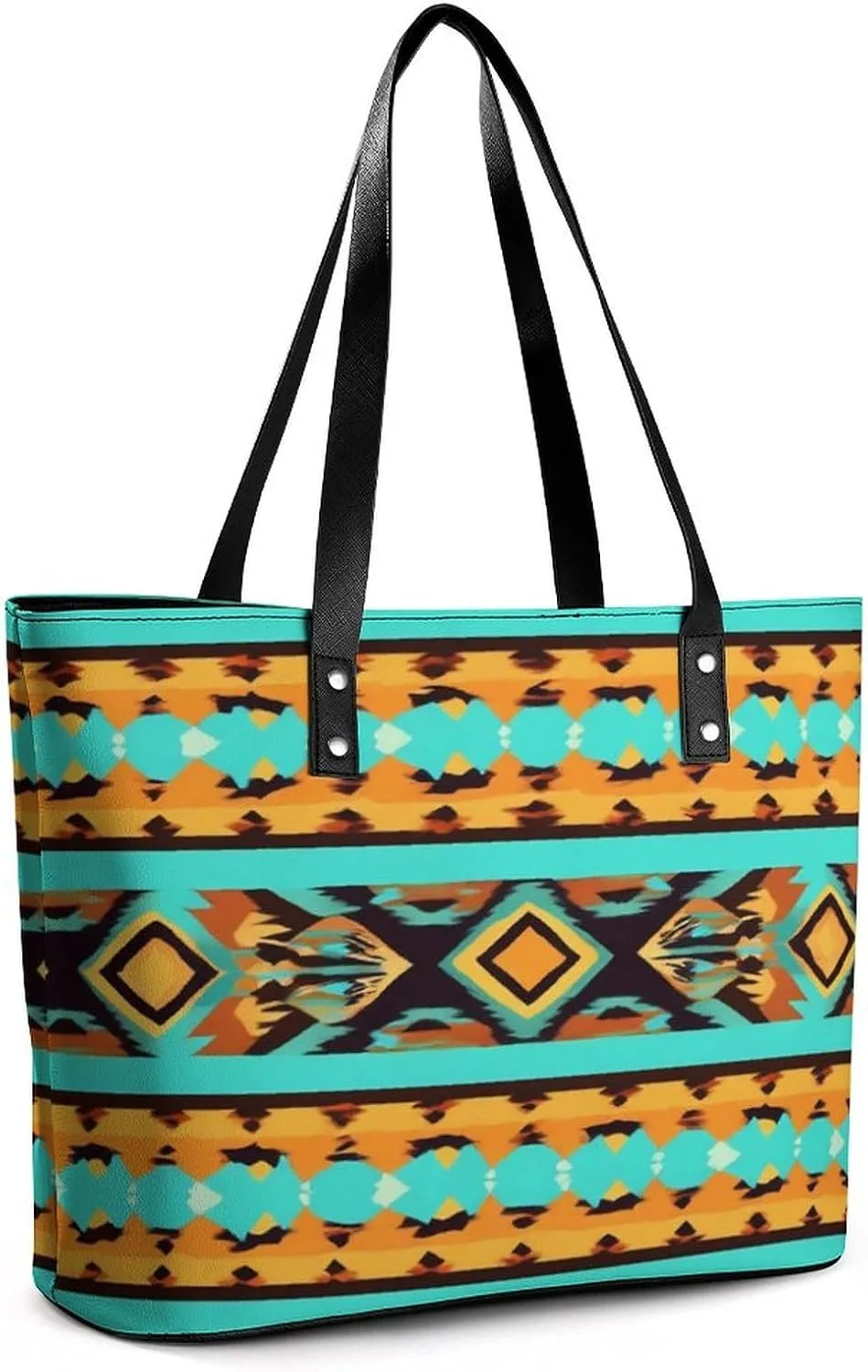 Large Leather Tote Bag Travel Work Daily Essentials Handbag For Women Men