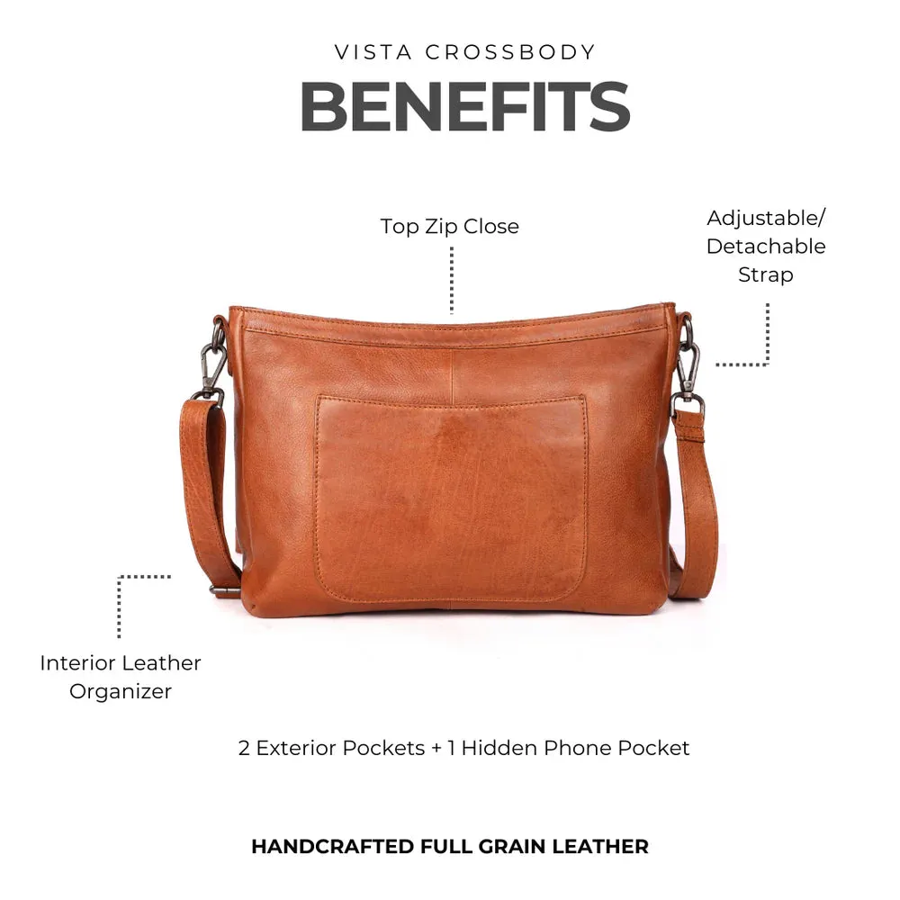 LATICO VISTA CROSSBODY COGNAC