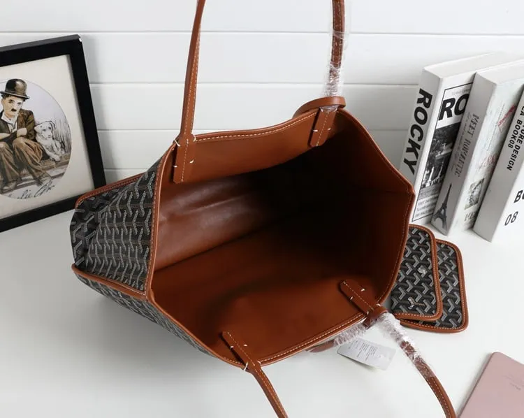 LDGY Double-sided Genuine Leather Tote - M/L