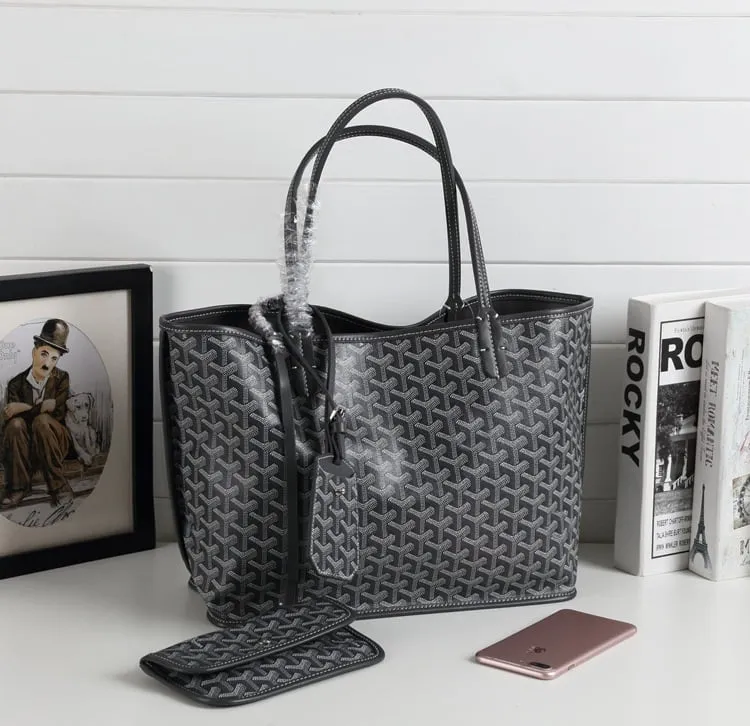 LDGY Double-sided Genuine Leather Tote - M/L