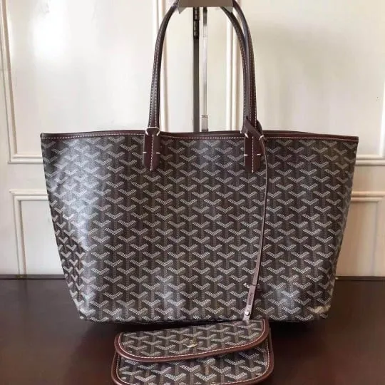 LDGY Large Genuine Leather Tote Bag