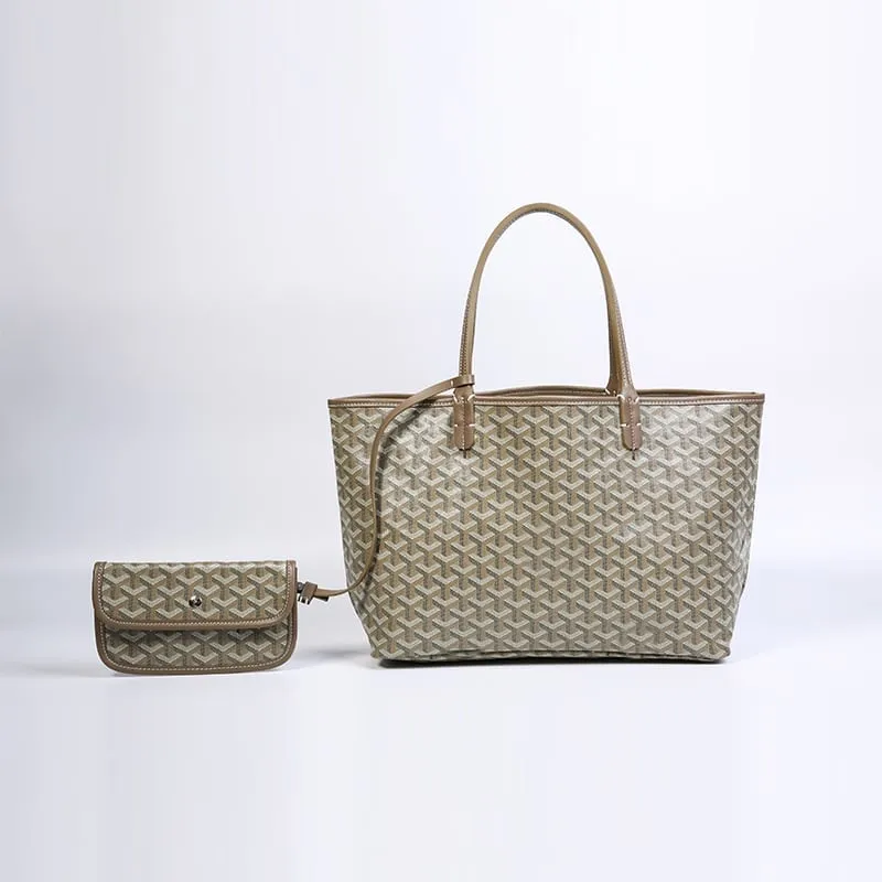 LDGY Large Genuine Leather Tote Bag