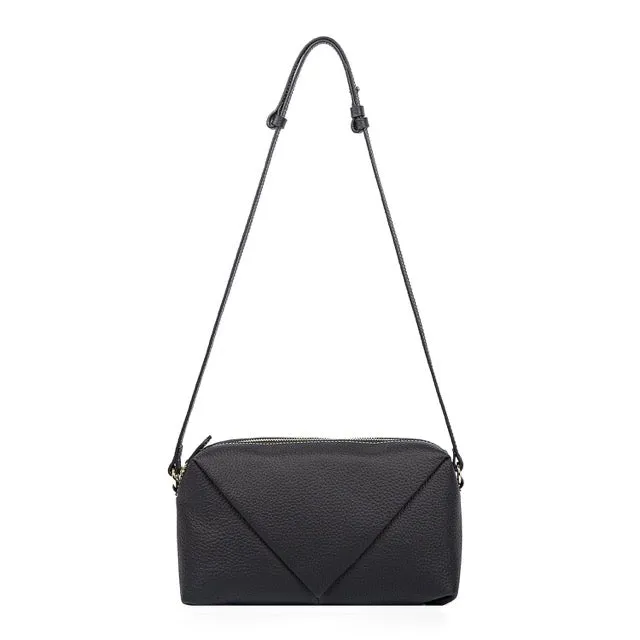 LDROW Small Trinity 90's Purse in Leather _ Black