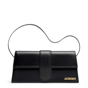 Le Bambino Long Flap Black Shoulder Bag