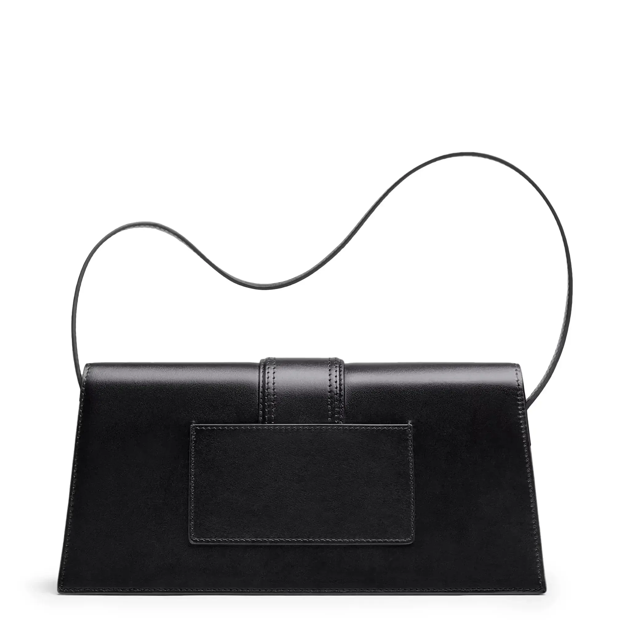 Le Bambino Long Flap Black Shoulder Bag