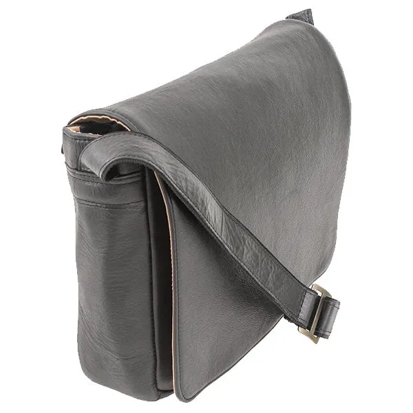 Leather 13inch Notebook Messenger Shoulder Work Bag