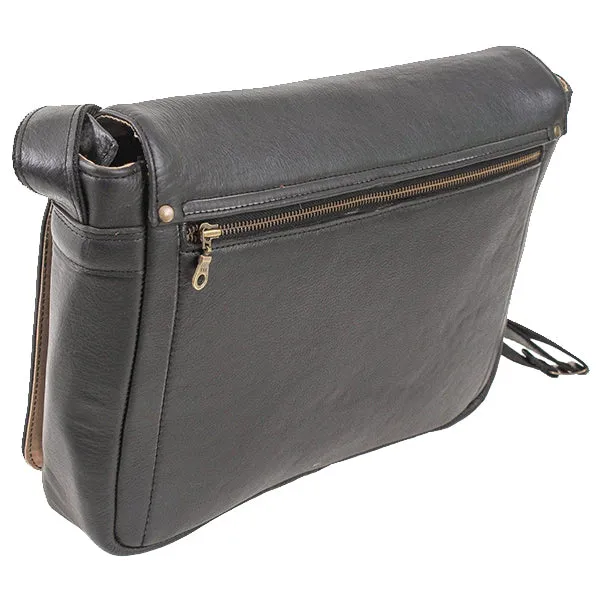 Leather 13inch Notebook Messenger Shoulder Work Bag