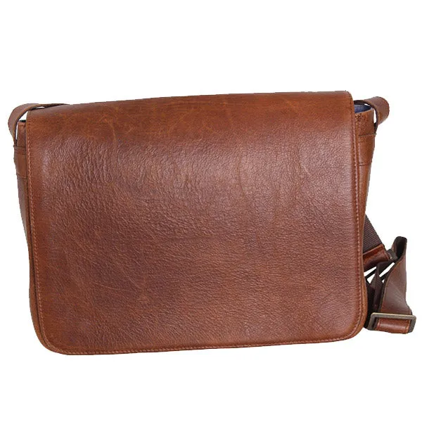 Leather 13inch Notebook Messenger Shoulder Work Bag