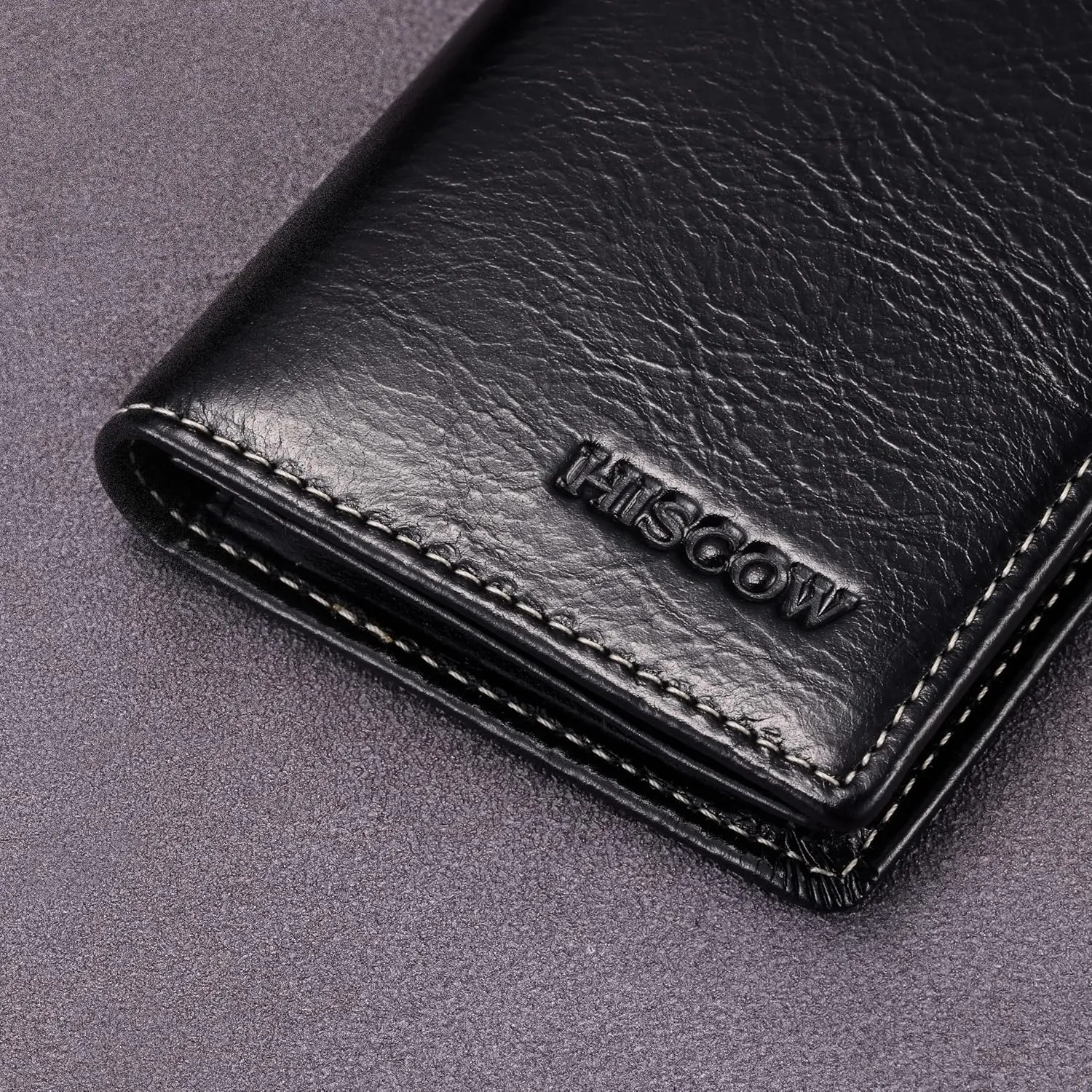 Leather Business Card Case Holder for Men & Women, Italian Calfskin