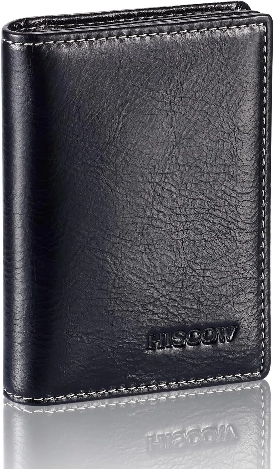 Leather Business Card Case Holder for Men & Women, Italian Calfskin