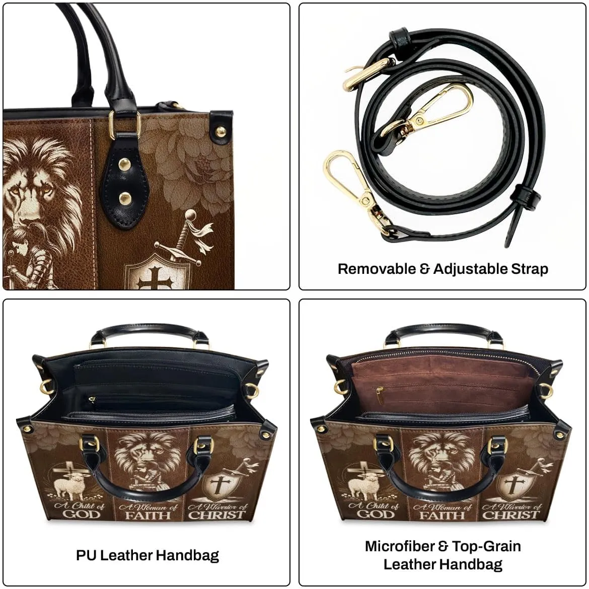 Leather Handbags - Bible Bags, Religious Bag - Christian Gifts