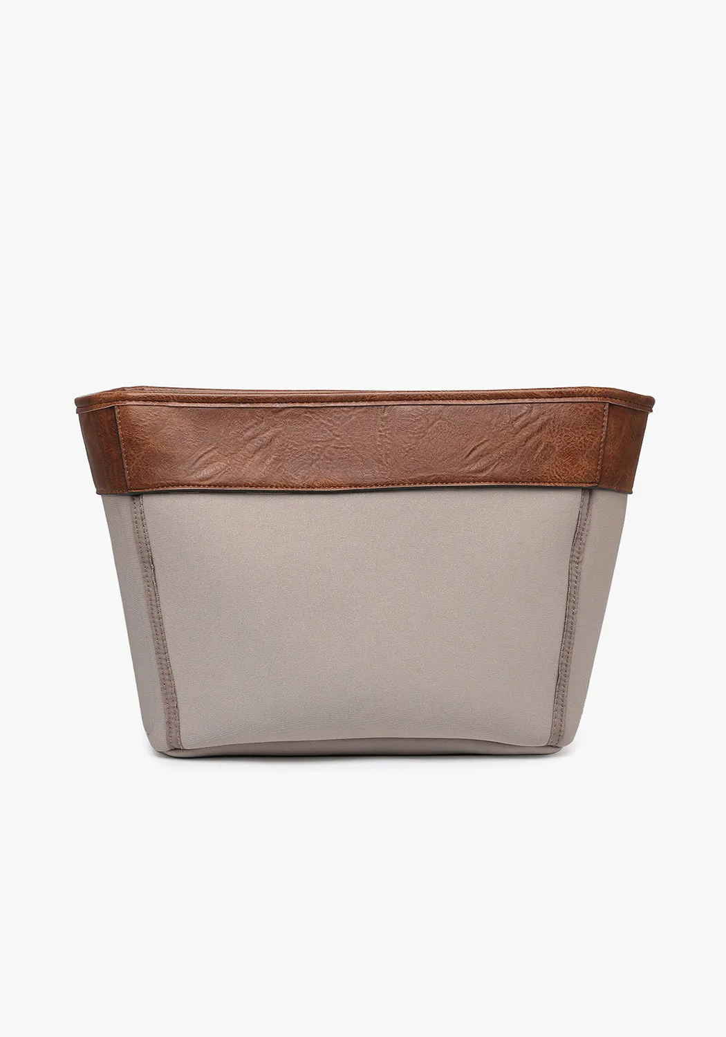 Leather Liner Scalloped Tote