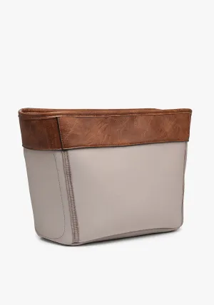 Leather Liner Scalloped Tote