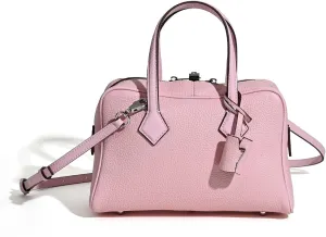 Leather Shoulder Bag for Women,Fashion Classic Top Handle Bag, Designer Purse Crossbody, with Detachable Strap