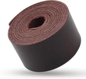 Leather Strap - Full Grain Buffalo Leather Strips for Crafts – Brown Leather Straps Ideal for Arts and Crafts, Tooling, Jewelry, DIY Home Decor, & More - Durable Tooling Leather Strip (1.5" x 60")