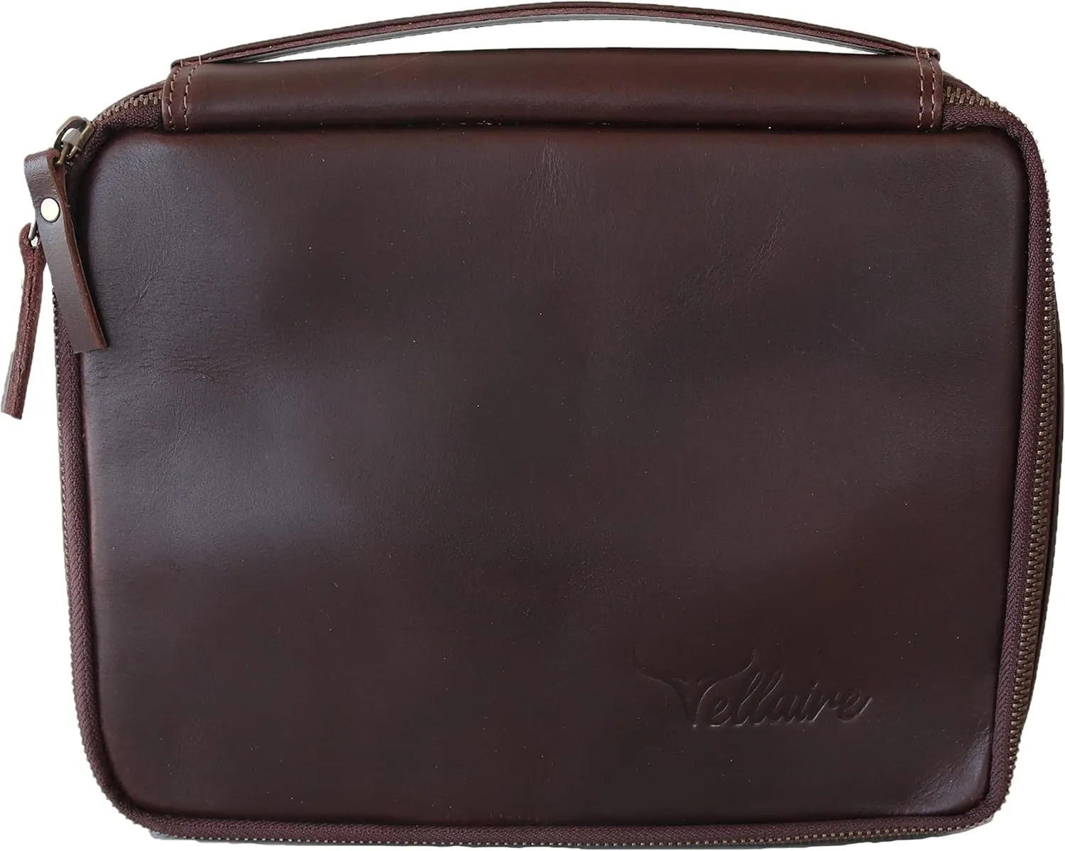Leather Toiletry Bag for Men, Travel Organizer Toiletry Bag (3 Dark Brown)