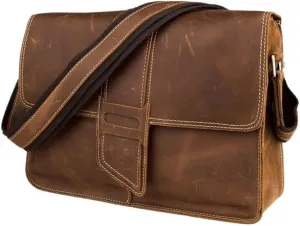 Lightweight Mens Crossbody Bag Leather Adjustable Strap Anti Theft Multi Compartments for Travel Gym Outdoor Casual Events