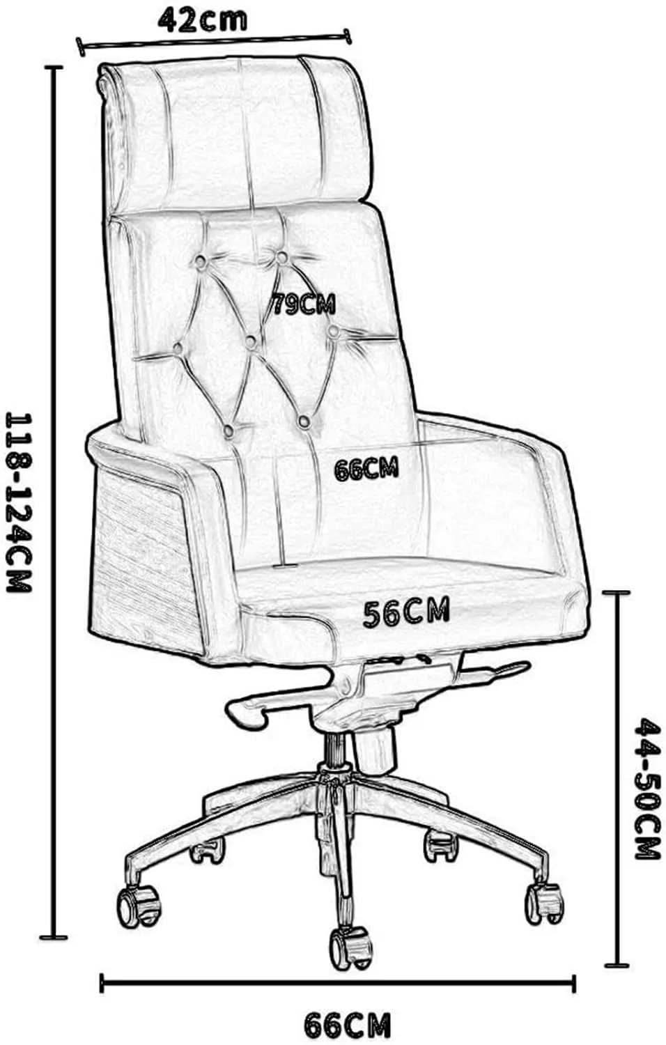 Lightweight PU Leather Executive Swivel Office Chair Adjustable Seat Height Computer Desk Chair Reclining Arm Seat Gas Lift (Color : Beige Size : Cowhide) (Color : Beige Size : PU Leather) (Beige Co