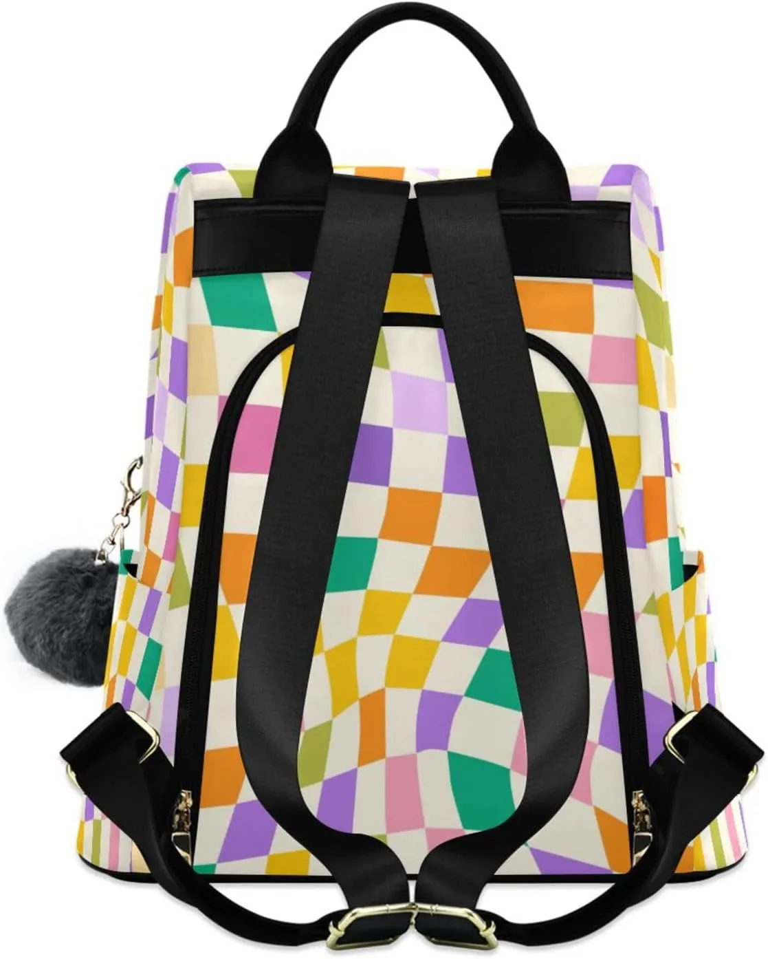 Lightweight Women Backpack Purse Shoulder Bag Casual Daypack Anti-theft Zipper With Pockets Pattern 5