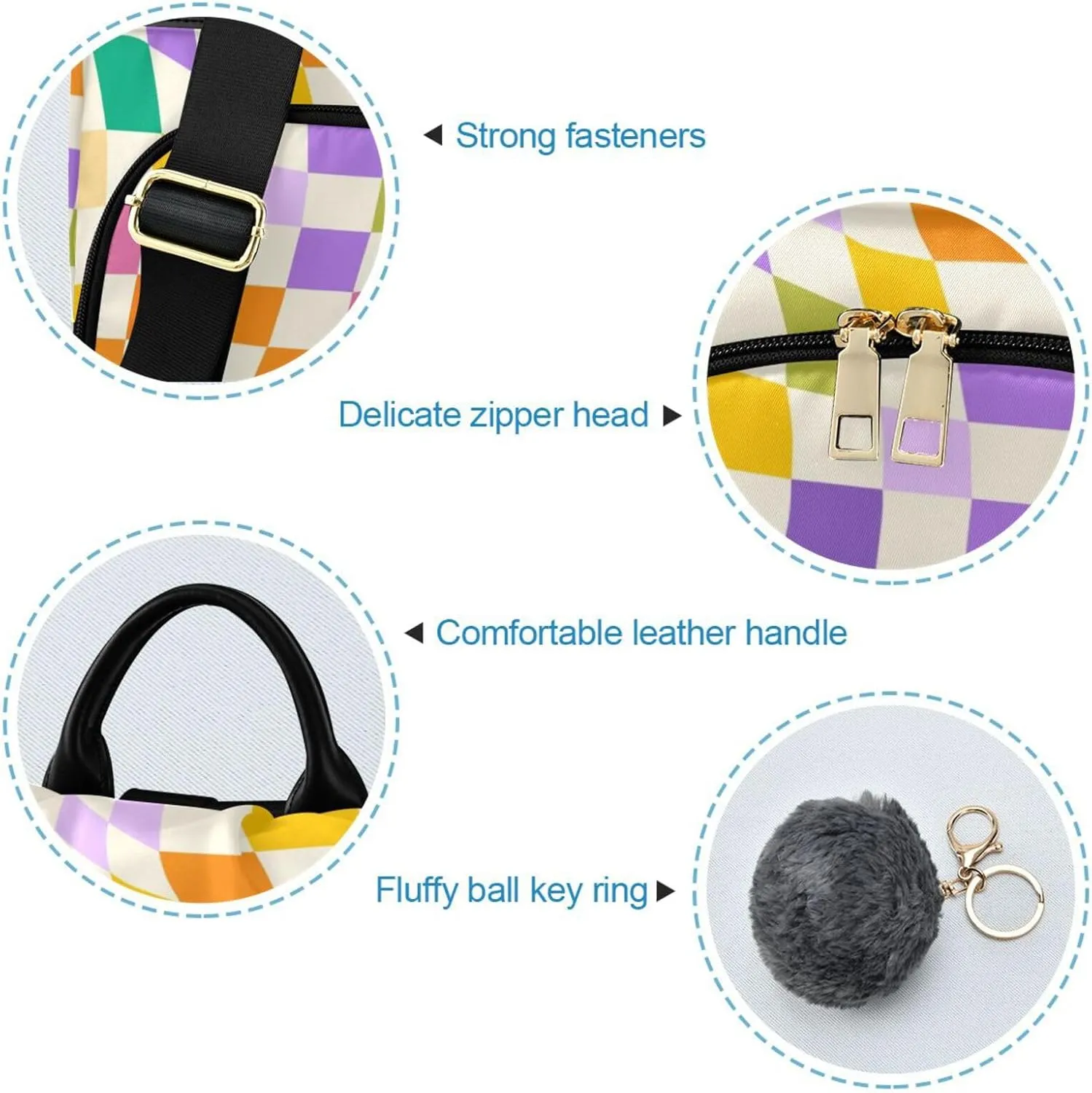 Lightweight Women Backpack Purse Shoulder Bag Casual Daypack Anti-theft Zipper With Pockets Pattern 5