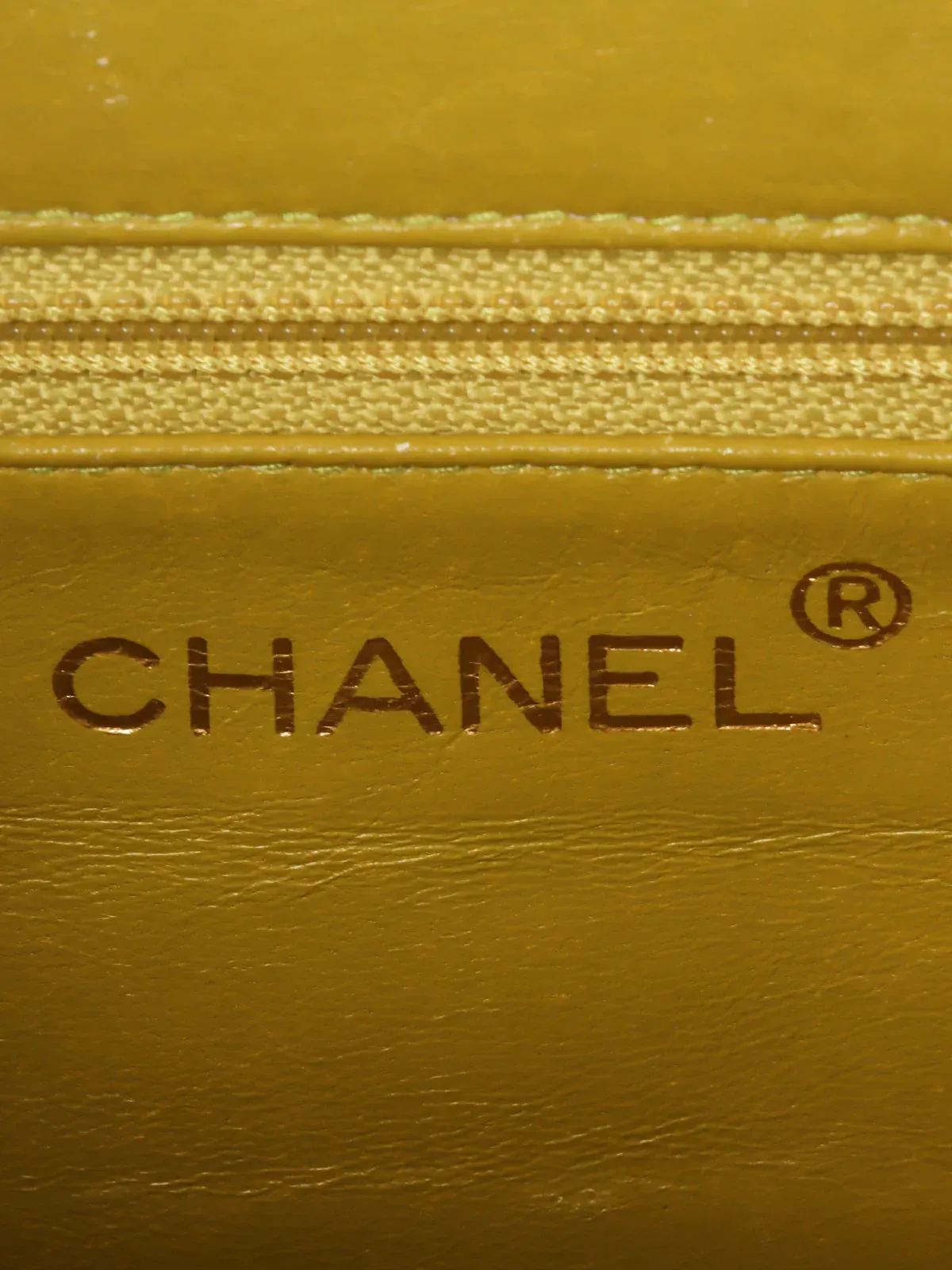 Lime Turn-Lcok Around Top Made Yellow Unique selection Top Skin Handle Quality Bag Caviar 1998 Safe transactions Chanel