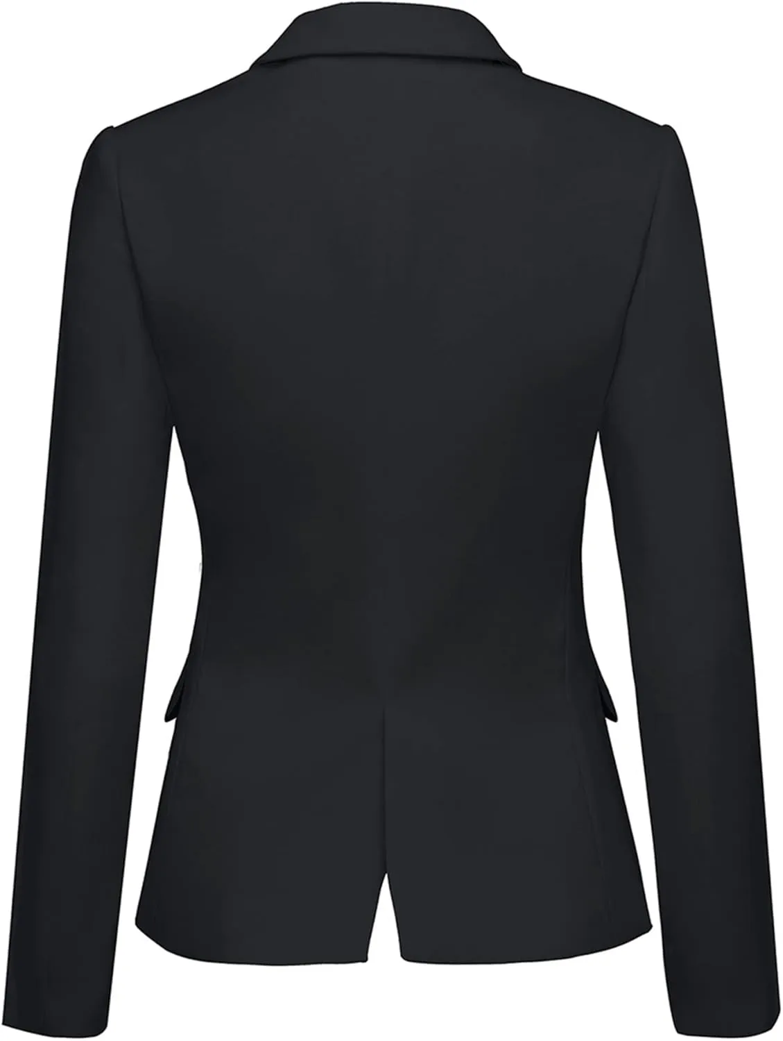 LookbookStore Womens Notched Lapel Pockets Button Work Office Blazer Jacket Suit