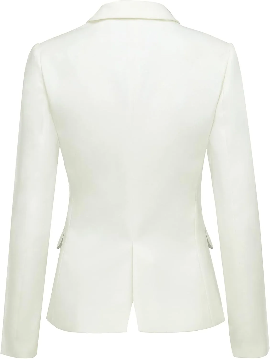 LookbookStore Womens Notched Lapel Pockets Button Work Office Blazer Jacket Suit