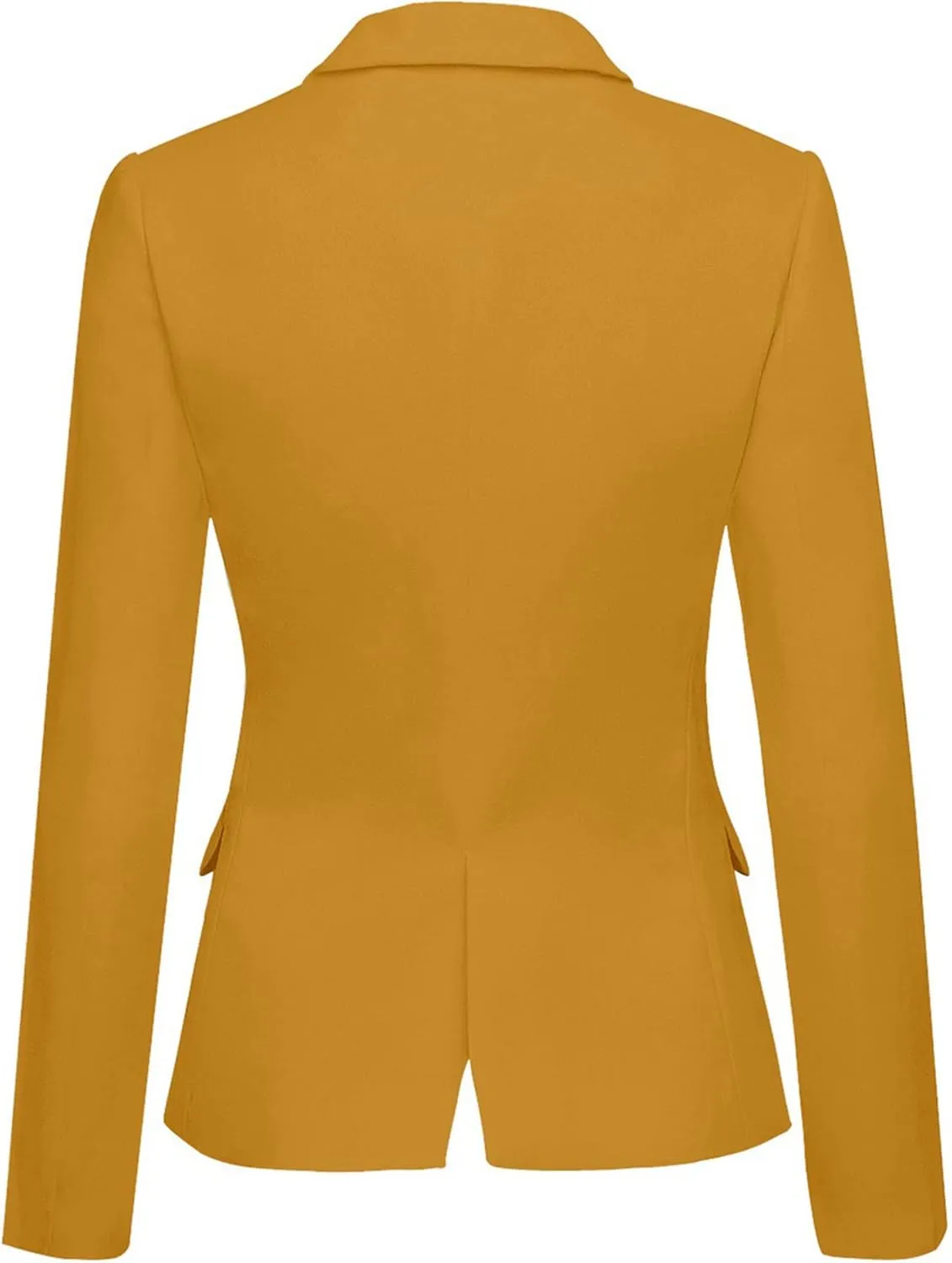 LookbookStore Womens Notched Lapel Pockets Button Work Office Blazer Jacket Suit