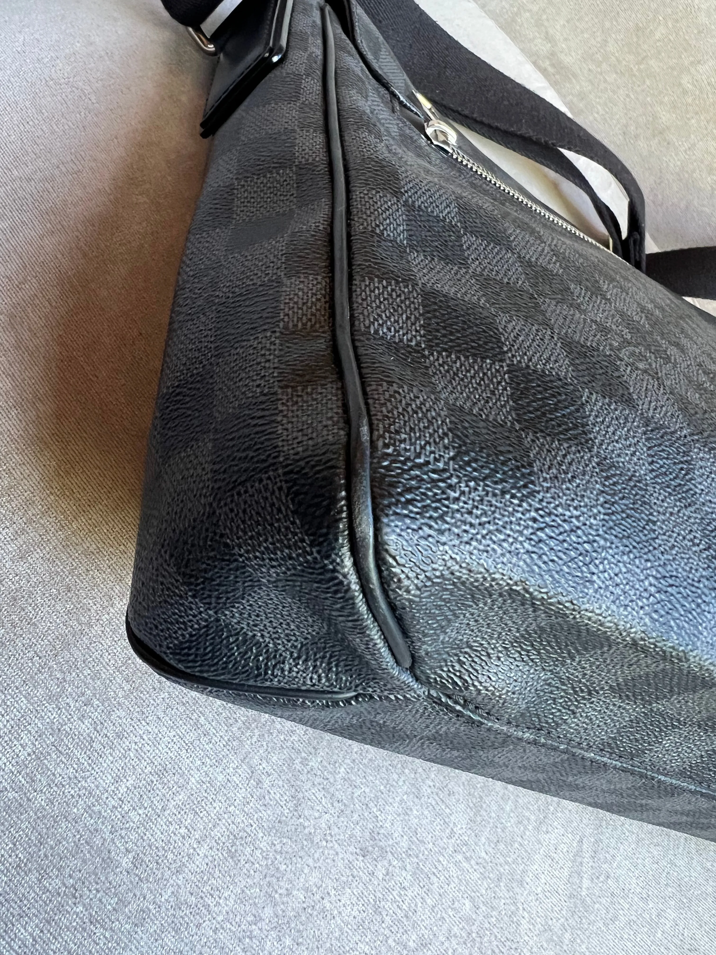 Louis Vuitton PM District Messenger Bag Damier Graphite