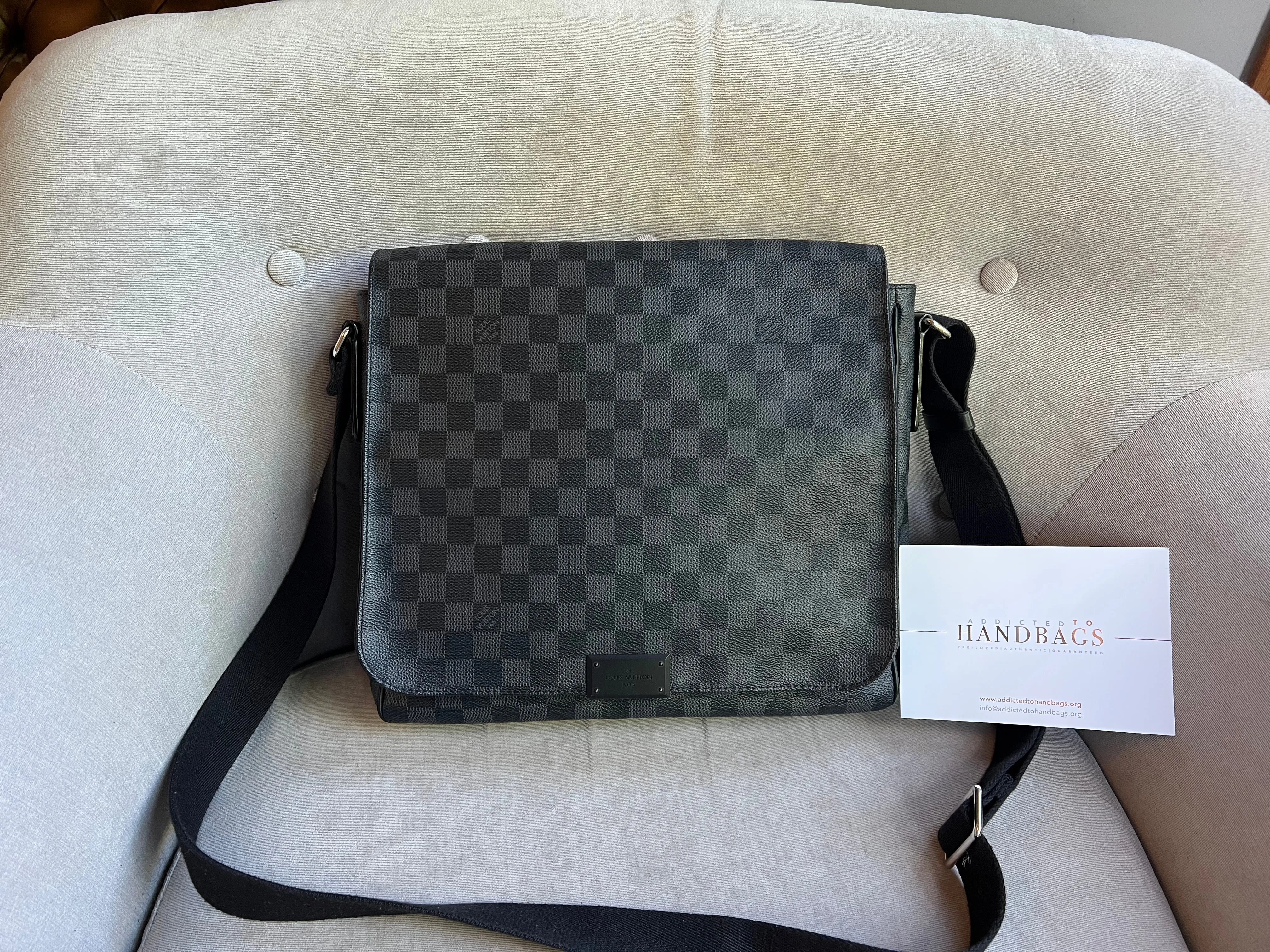 Louis Vuitton PM District Messenger Bag Damier Graphite