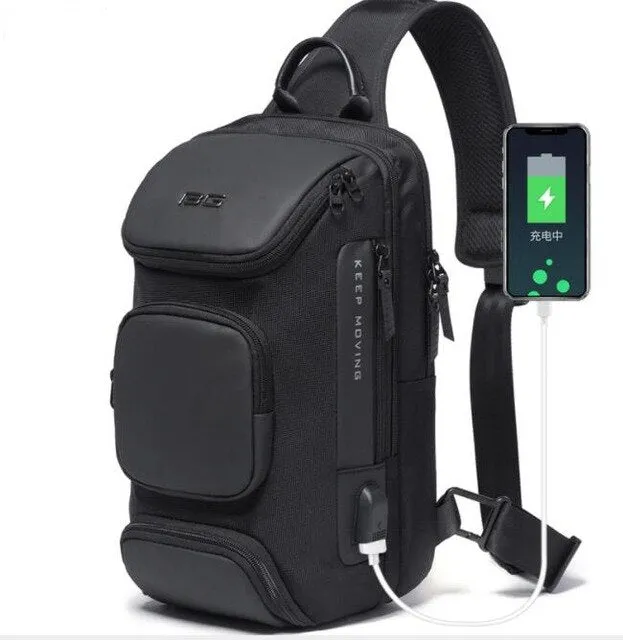 Loved by customers USB canvas Price-conscious Shoulder Charge bag
