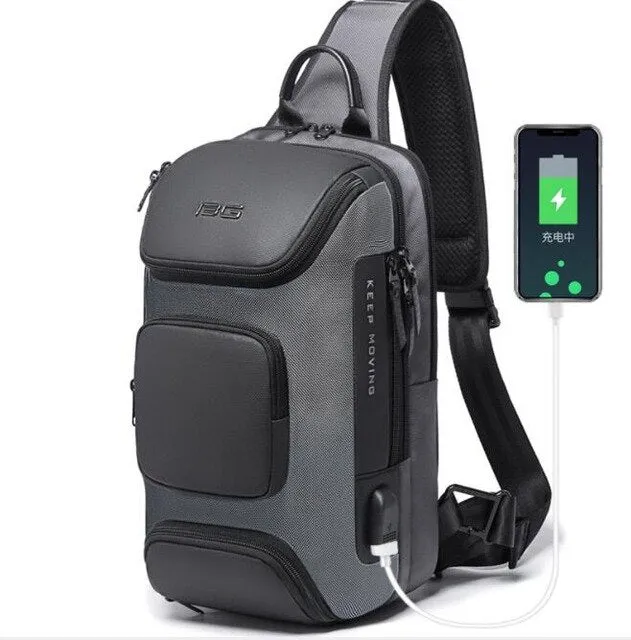 Loved by customers USB canvas Price-conscious Shoulder Charge bag