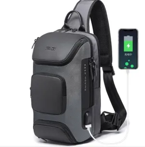 Loved by customers USB canvas Price-conscious Shoulder Charge bag
