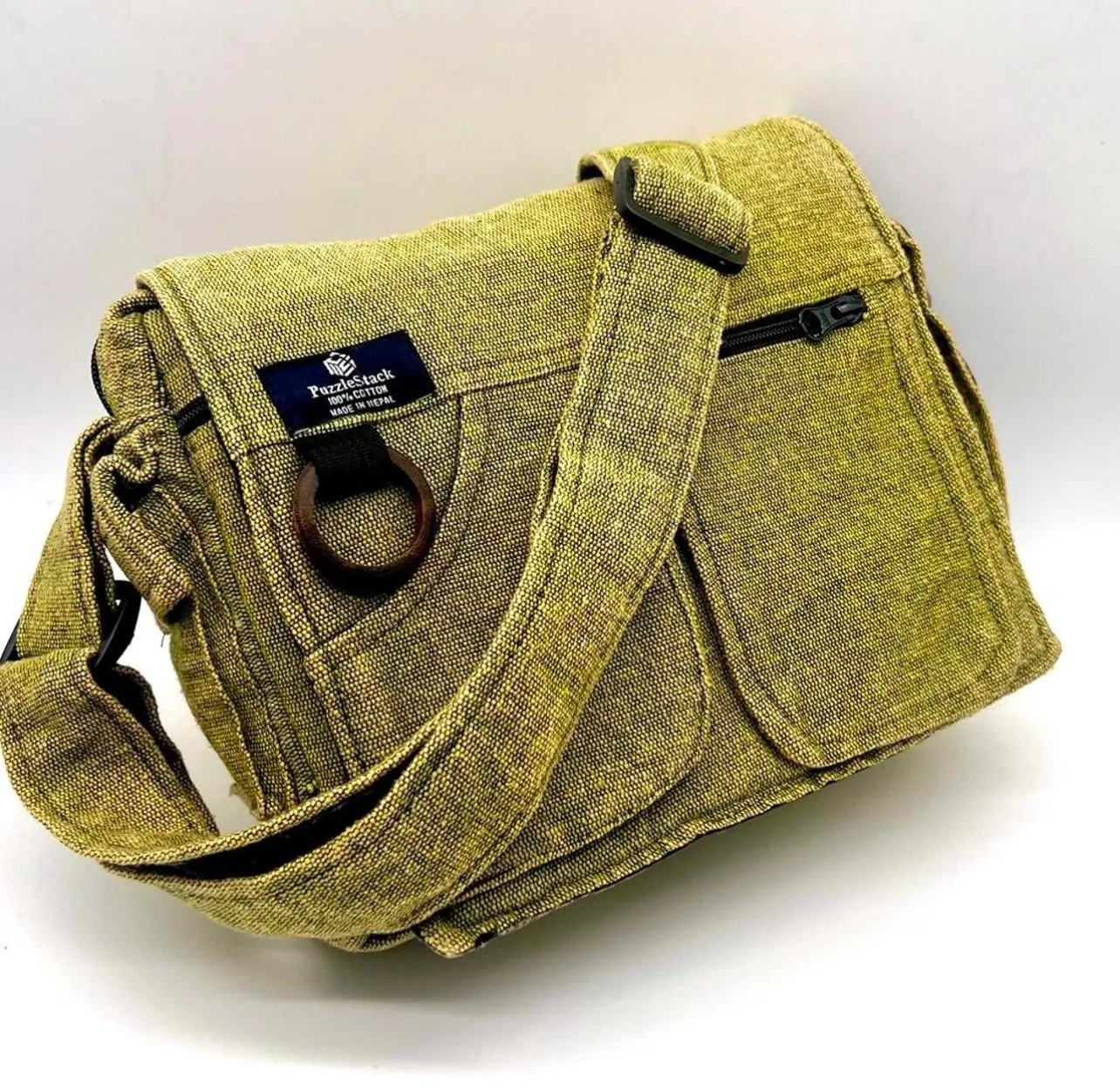 Lukla Stone-Washed Messenger Bag
