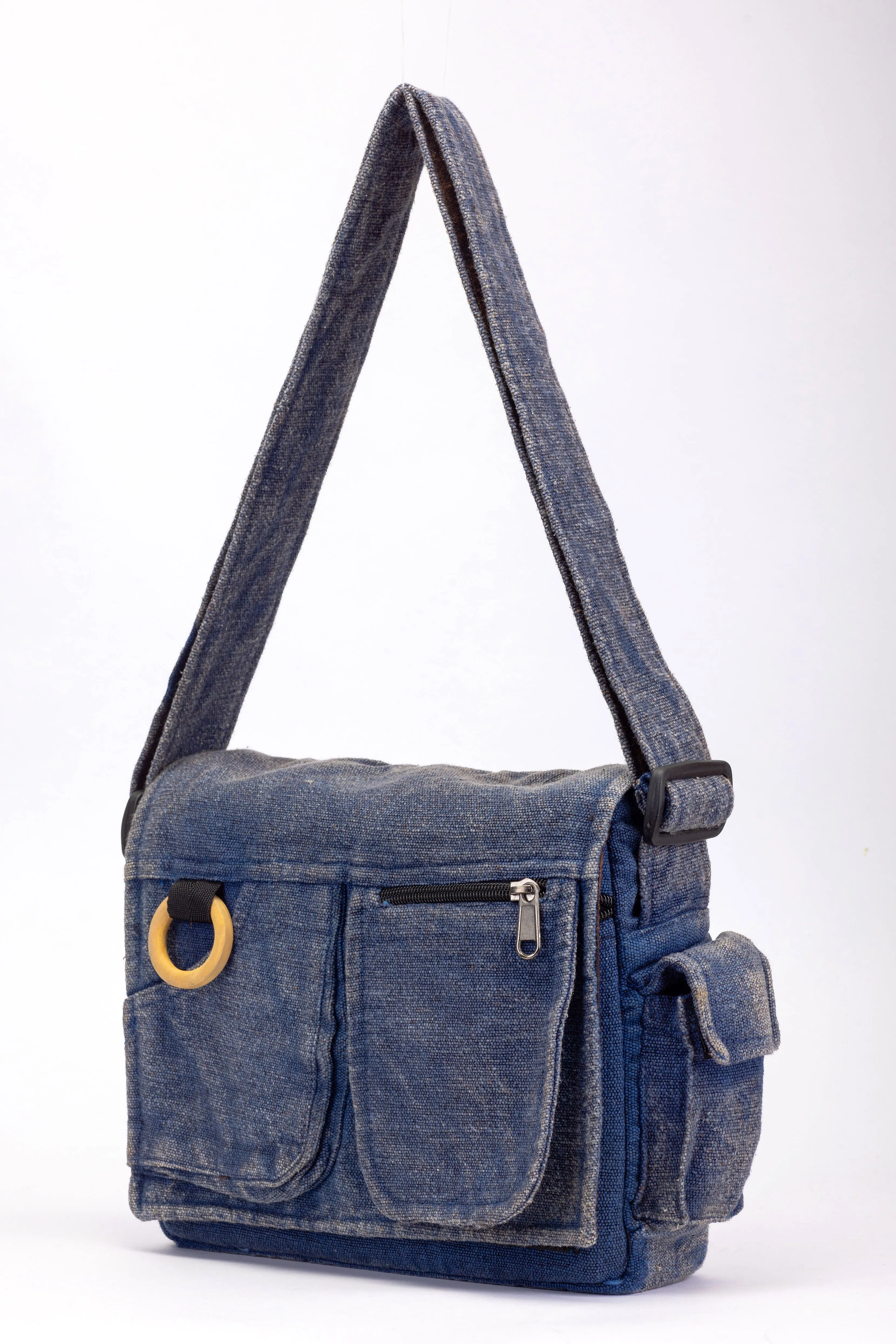 Lukla Stone-Washed Messenger Bag