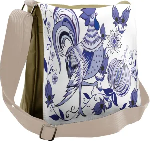 Lunarable Gallus Messenger Bag, Farmland Animal, Unisex Cross-body