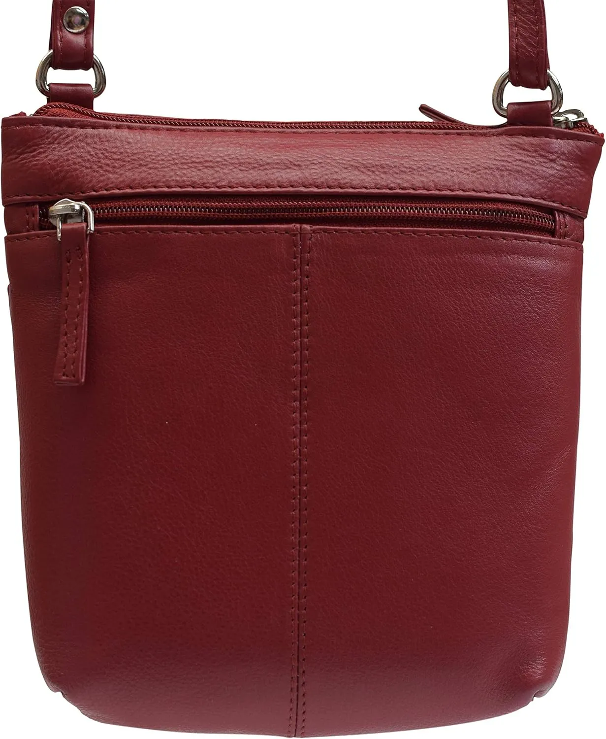 Luxury Women's Quality Zipper Purse Handbag Genuine Leather Ladies Crossbody Shoulder Bag