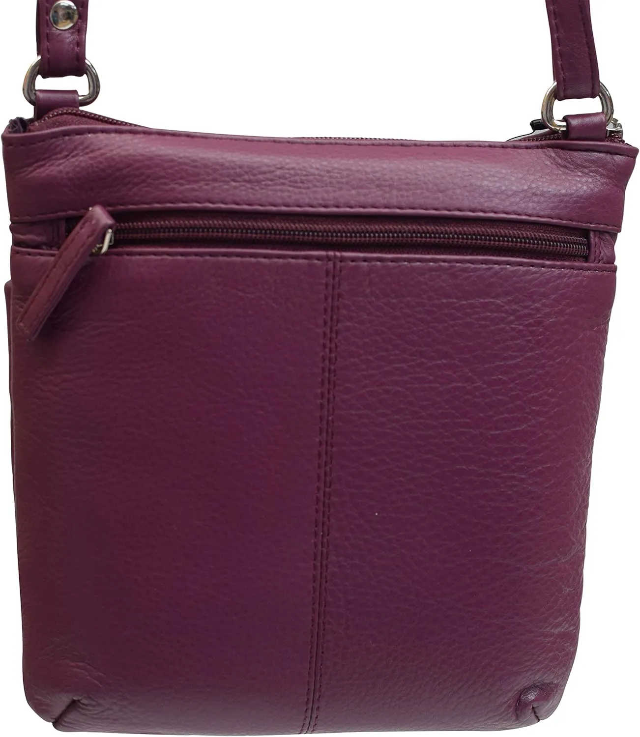 Luxury Women's Quality Zipper Purse Handbag Genuine Leather Ladies Crossbody Shoulder Bag
