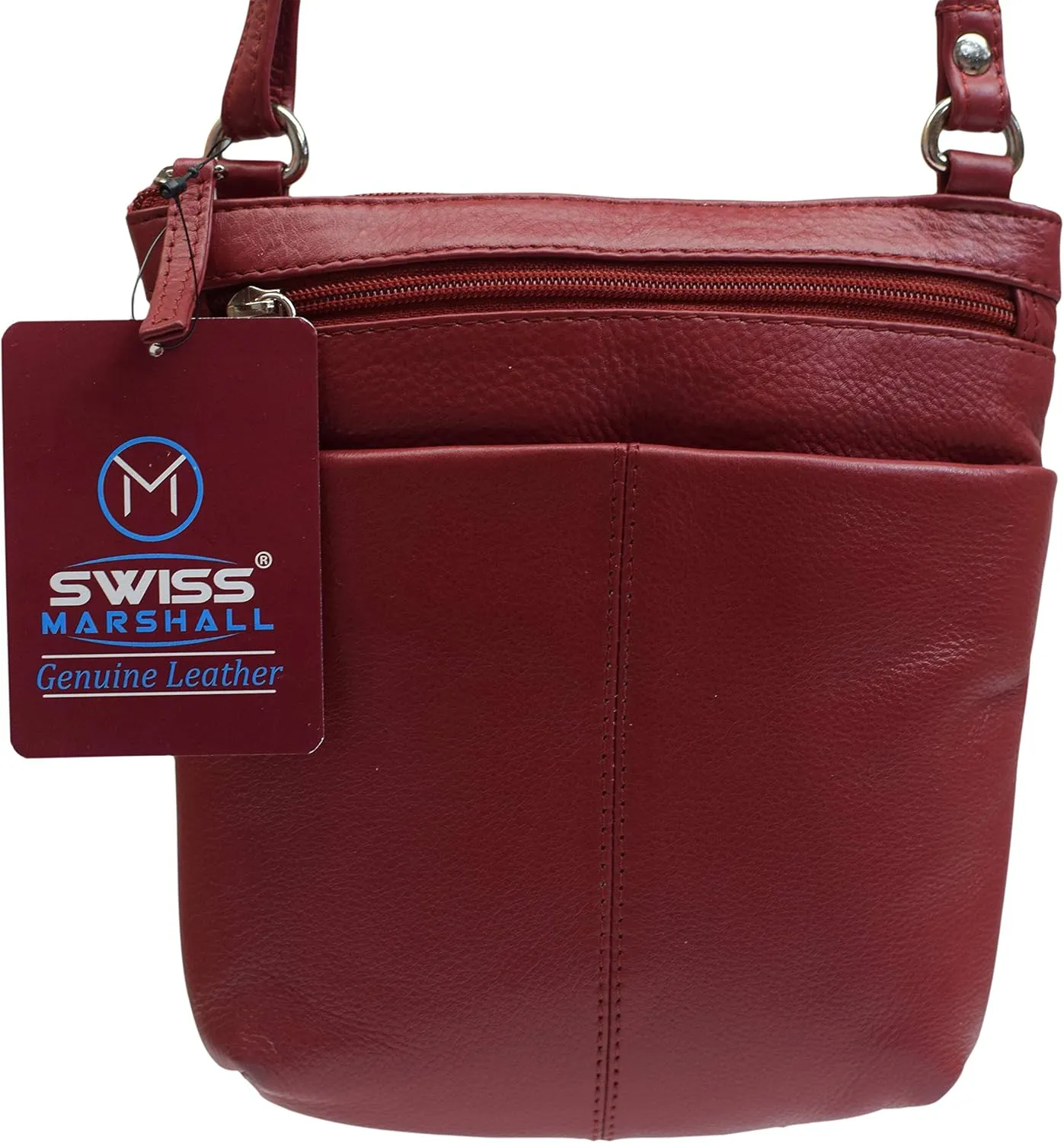 Luxury Women's Quality Zipper Purse Handbag Genuine Leather Ladies Crossbody Shoulder Bag