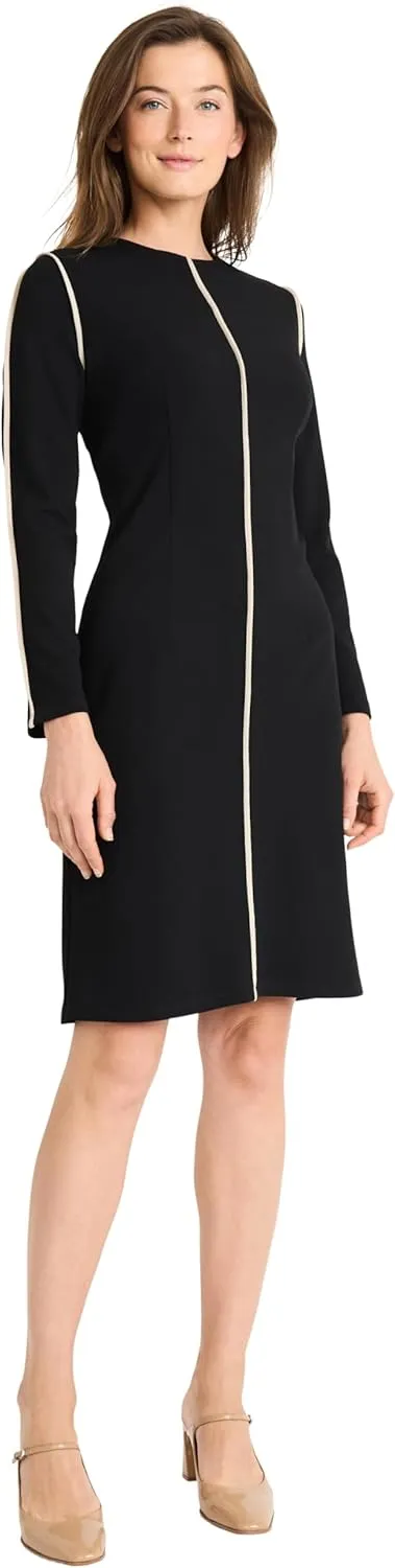 Maggy London Women's Sheath Dress with Contrast Seaming Details