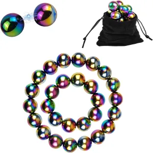 Magnetic Balls Fidget Toy, Adult Fidget Toys, Magnet Balls Can Replace Ferrite Putty, Office Desktop Decoration, Stress Relief, Anti Anxiety Magnetic Balls,Executive Desk Toys (28 Pcs Colorful)