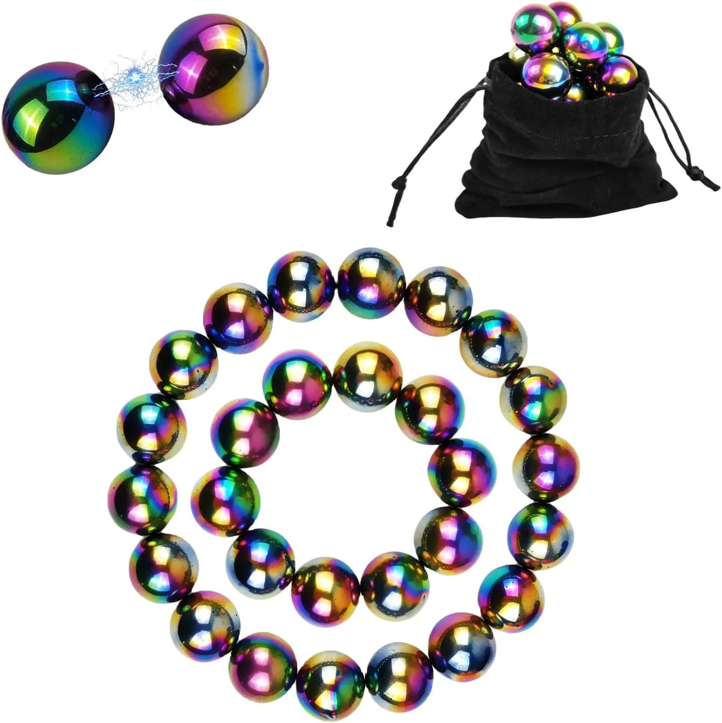 Magnetic Balls Fidget Toy, Adult Fidget Toys, Magnet Balls Can Replace Ferrite Putty, Office Desktop Decoration, Stress Relief, Anti Anxiety Magnetic Balls,Executive Desk Toys (28 Pcs Colorful)