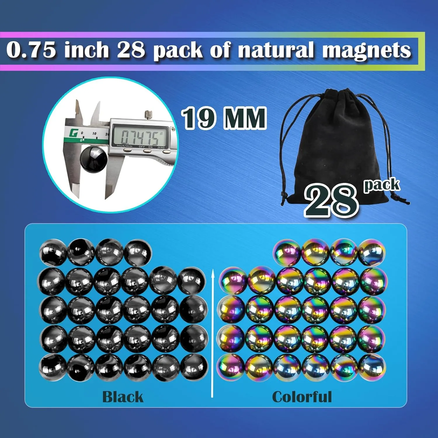 Magnetic Balls Fidget Toy, Adult Fidget Toys, Magnet Balls Can Replace Ferrite Putty, Office Desktop Decoration, Stress Relief, Anti Anxiety Magnetic Balls,Executive Desk Toys (28 Pcs Colorful)