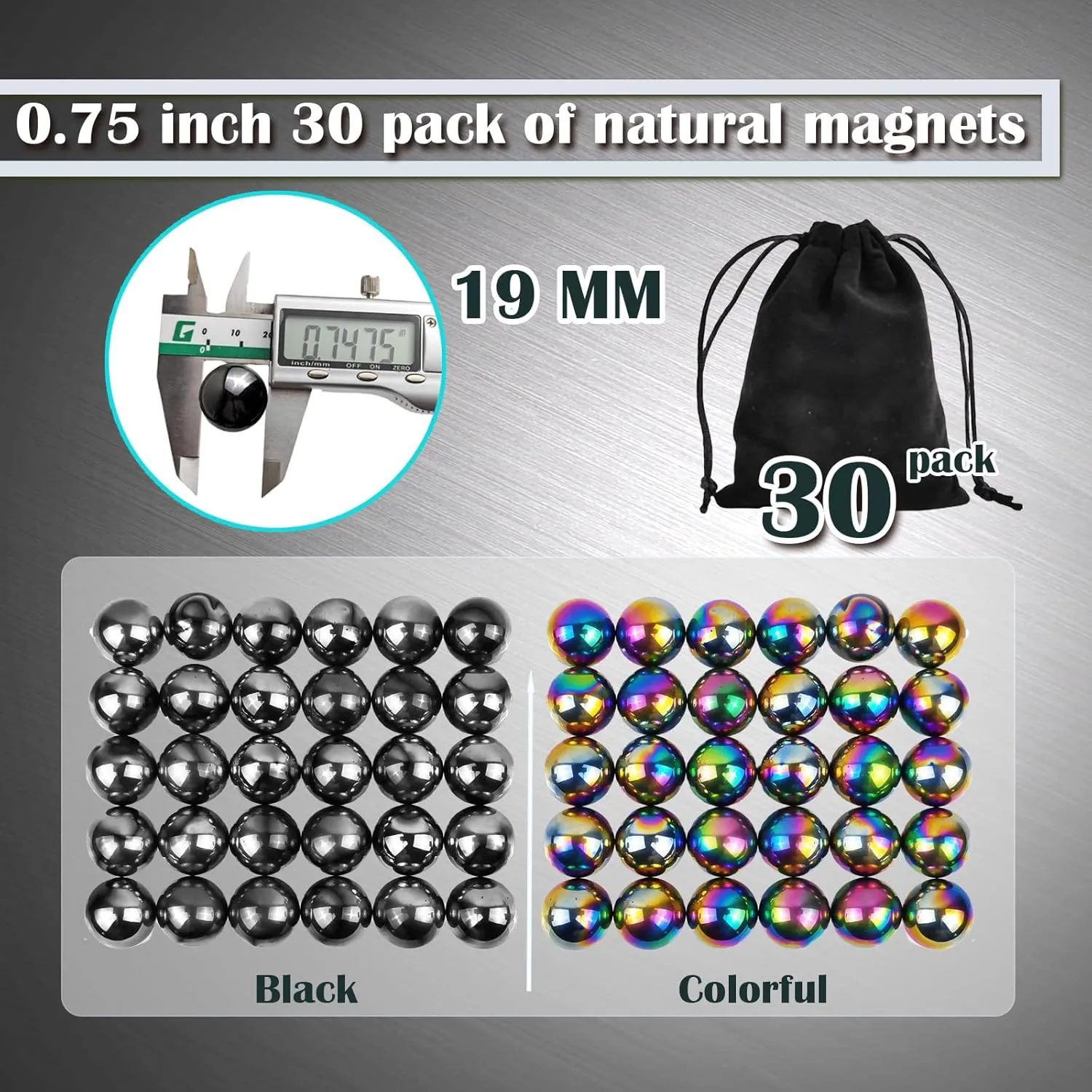 Magnetic Balls Fidget Toy, Adult Fidget Toys, Magnet Balls Can Replace Ferrite Putty, Office Desktop Decoration, Stress Relief, Anti Anxiety Magnetic Balls,Executive Desk Toys (30 Pcs Colorful)