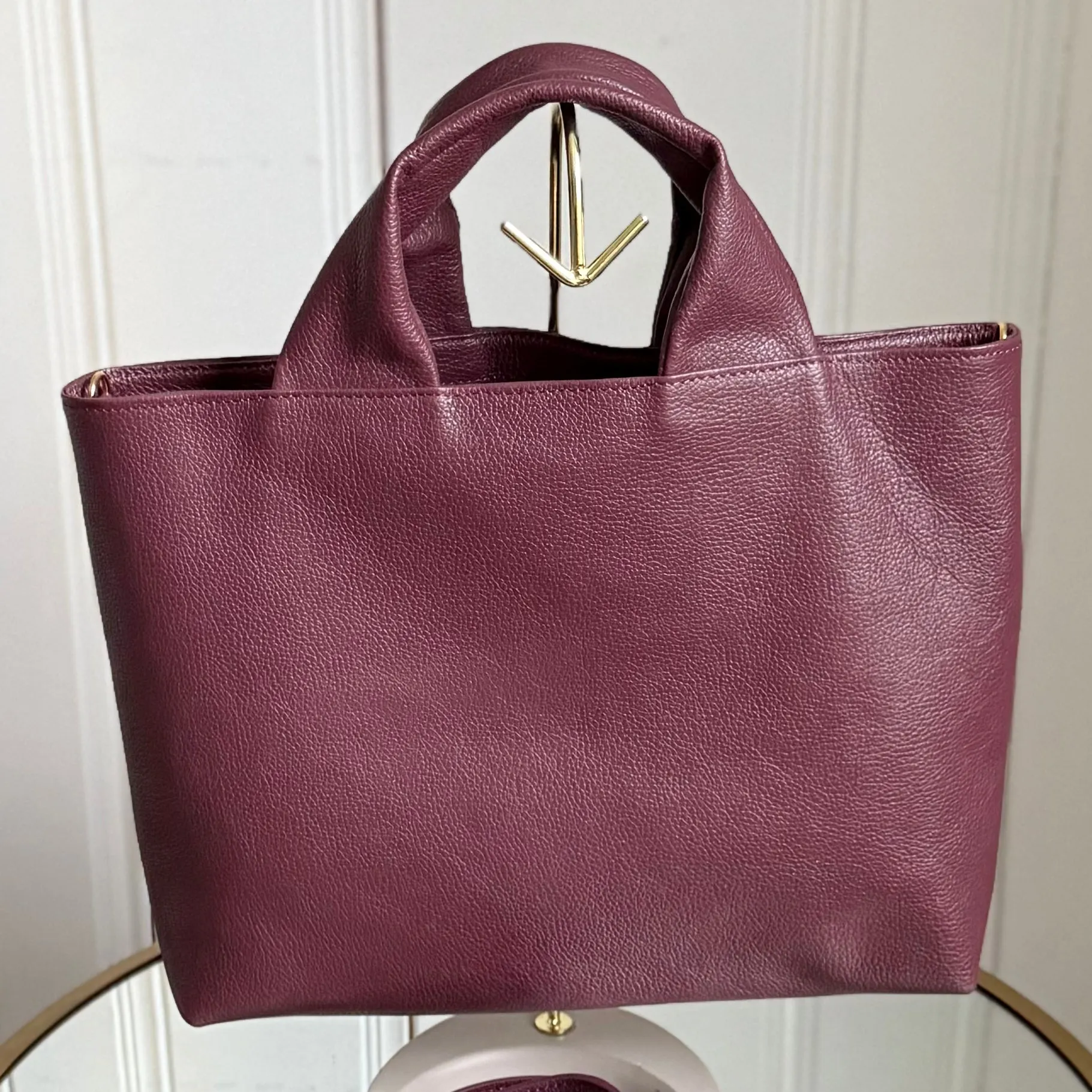 Mairi Small Tote | Burgundy