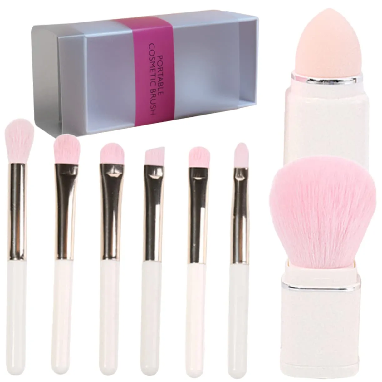 Makeup Brush for Women Oval Makeup Brush Labeled Makeup Brush Set Cosmetics Brush Kit