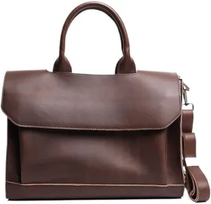 Male Business Handbag Casual Briefcase Single Shoulder Crossbody Bag Office Workplace